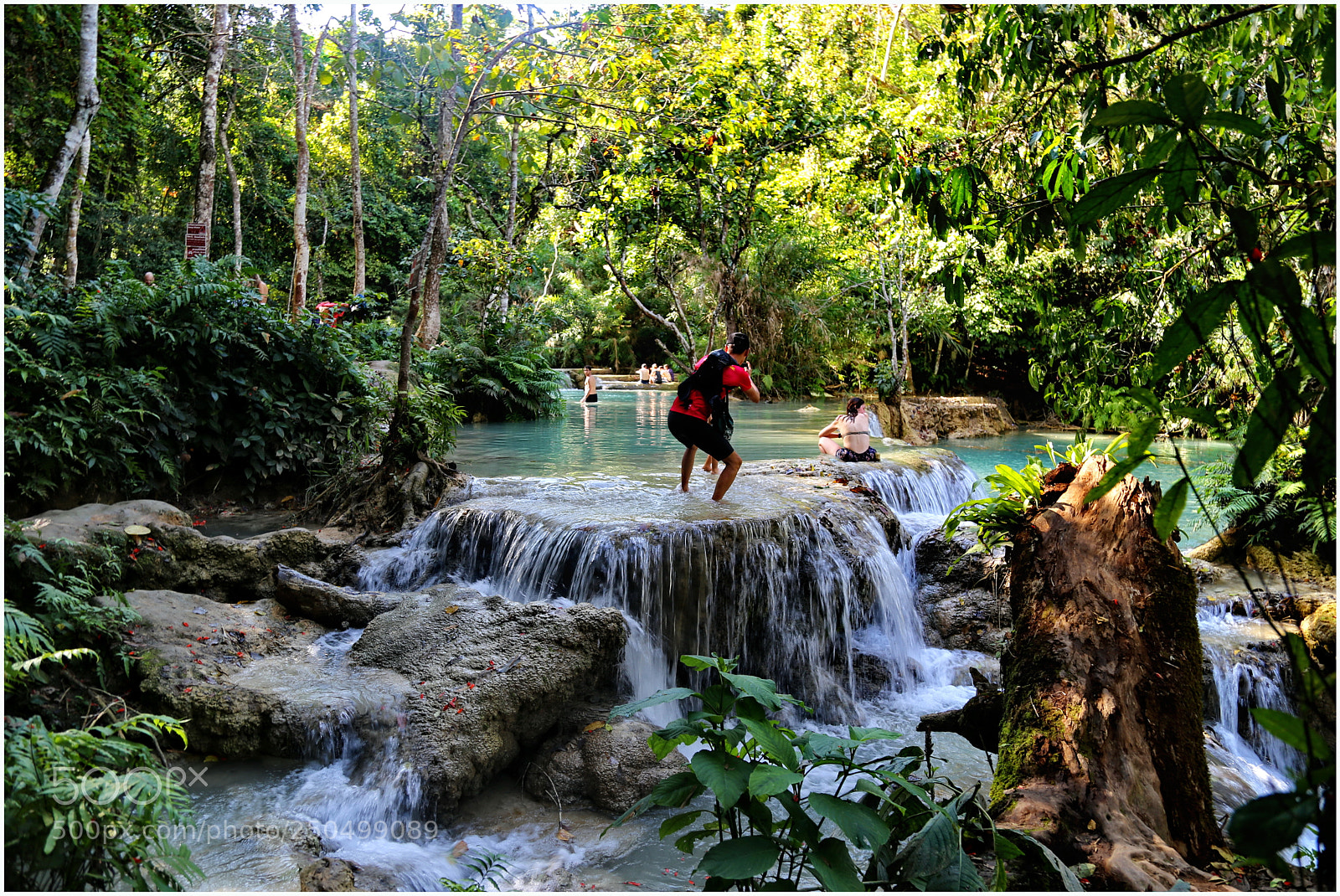 Canon EOS 6D + Canon EF 24-105mm F4L IS USM sample photo. Upper pool kuang si photography