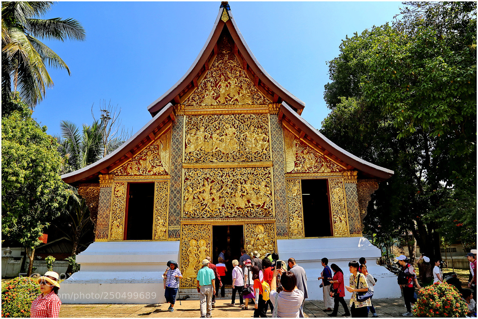Canon EOS 6D + Canon EF 24-105mm F4L IS USM sample photo. Wat xieng thong buddah photography