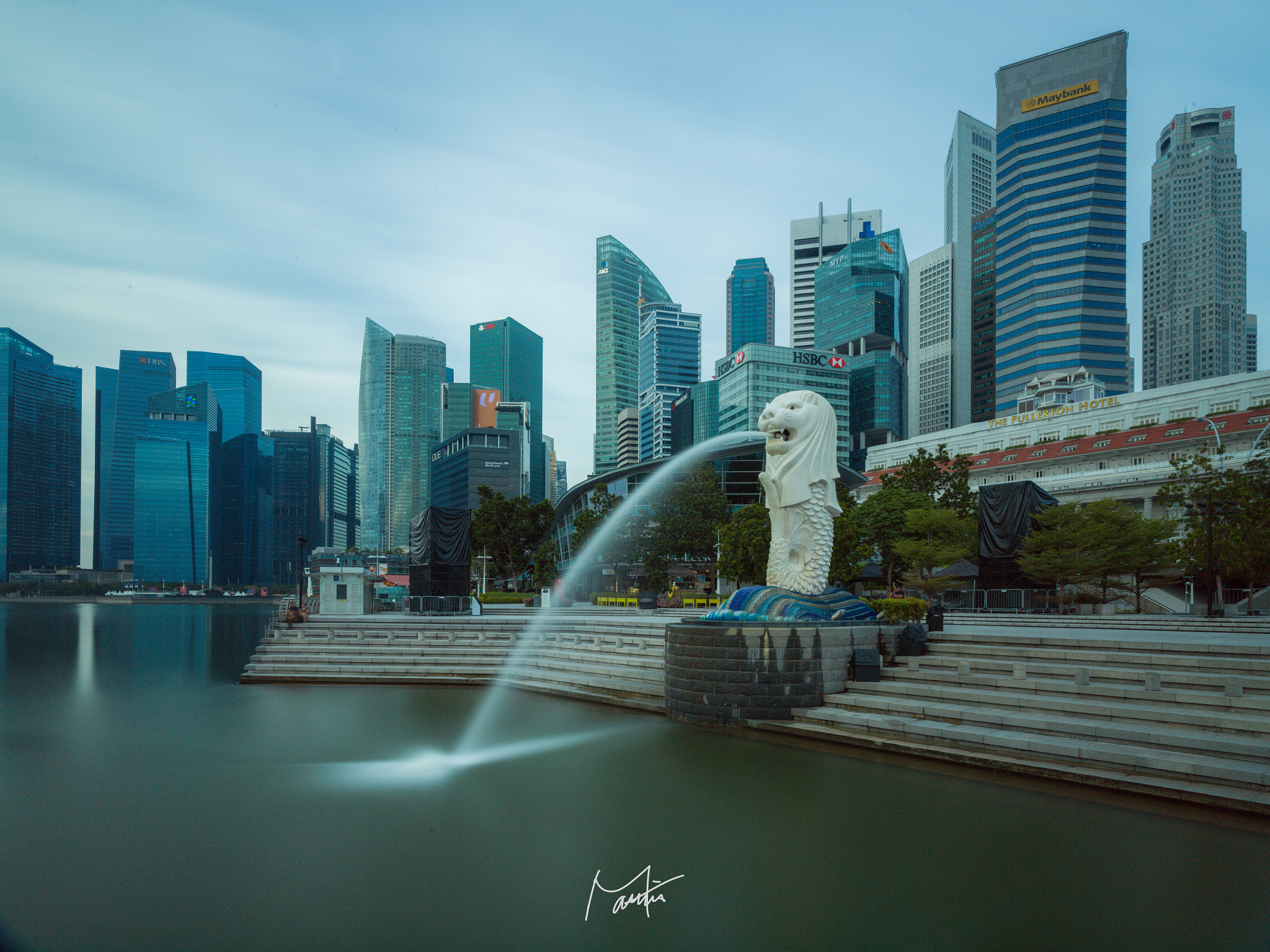 Hasselblad H6D sample photo. Merlion & cbd photography