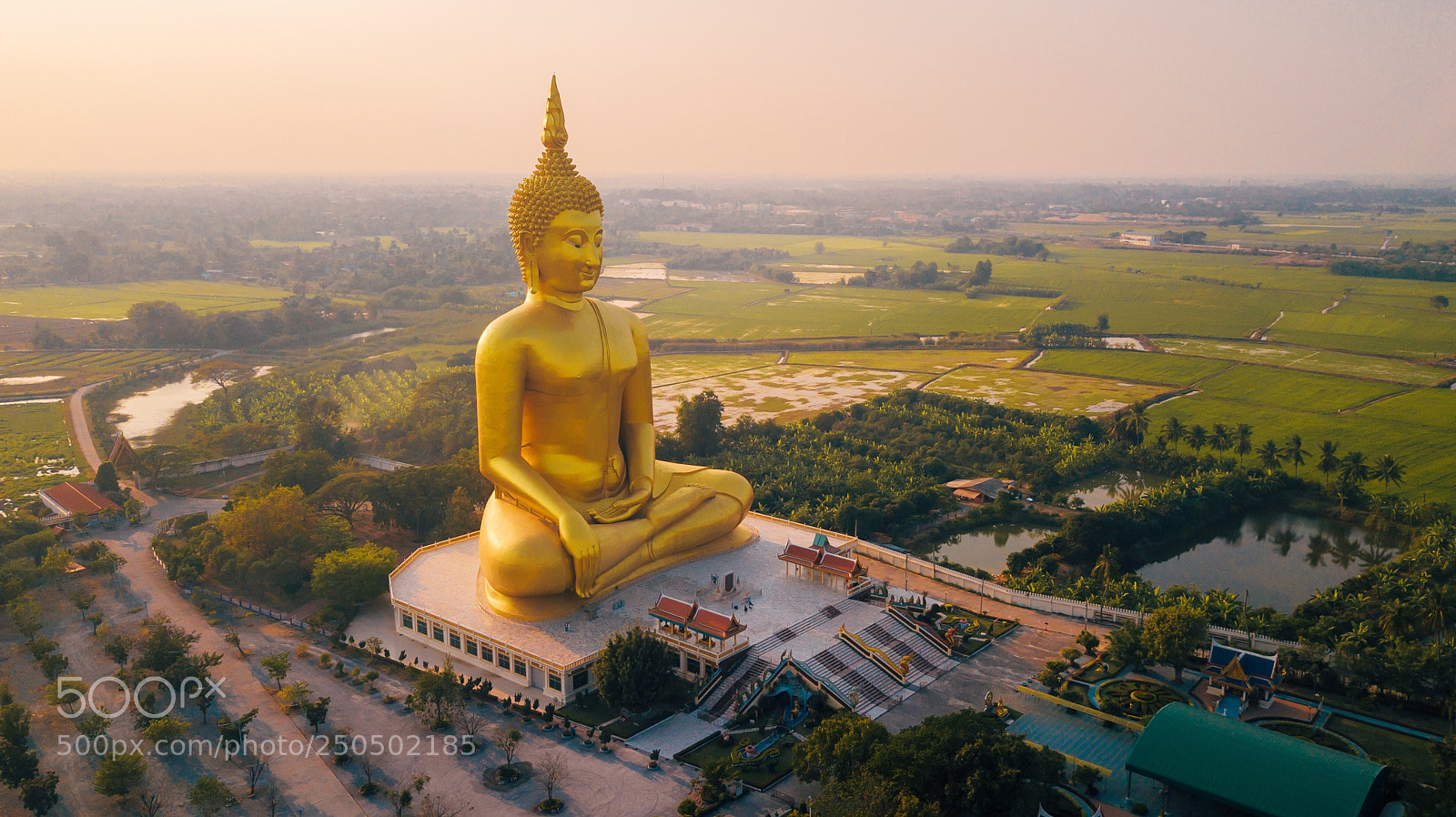 DJI FC220 sample photo. Big buddha in thailand photography