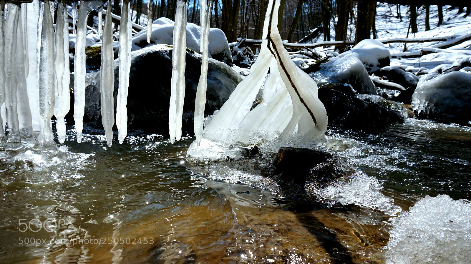 Sony Alpha a5000 (ILCE 5000) sample photo. Ice formations photography