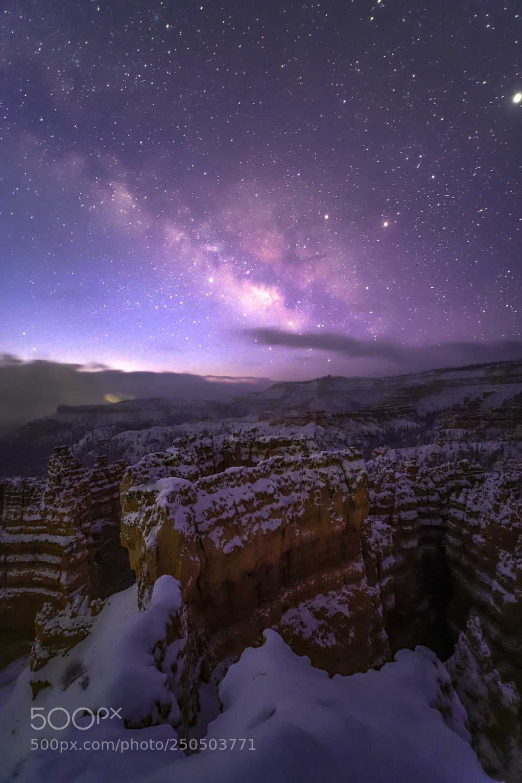 Canon EOS 6D Mark II sample photo. Bryce sunset and milky photography
