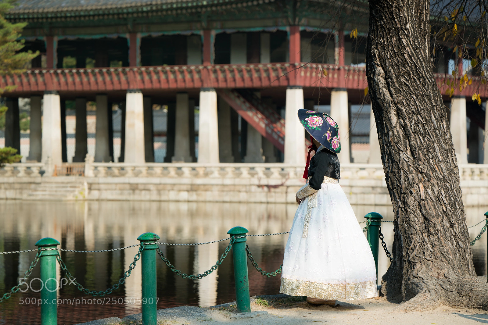 Sony a7R II sample photo. Korean lady in hanbok photography