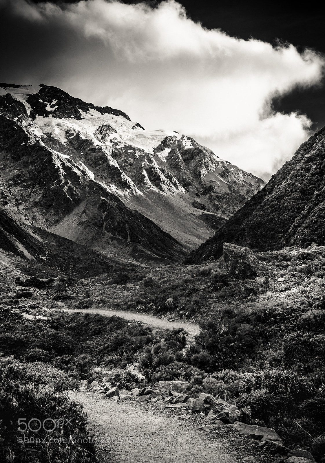 Nikon D5500 sample photo. Path through the valley photography
