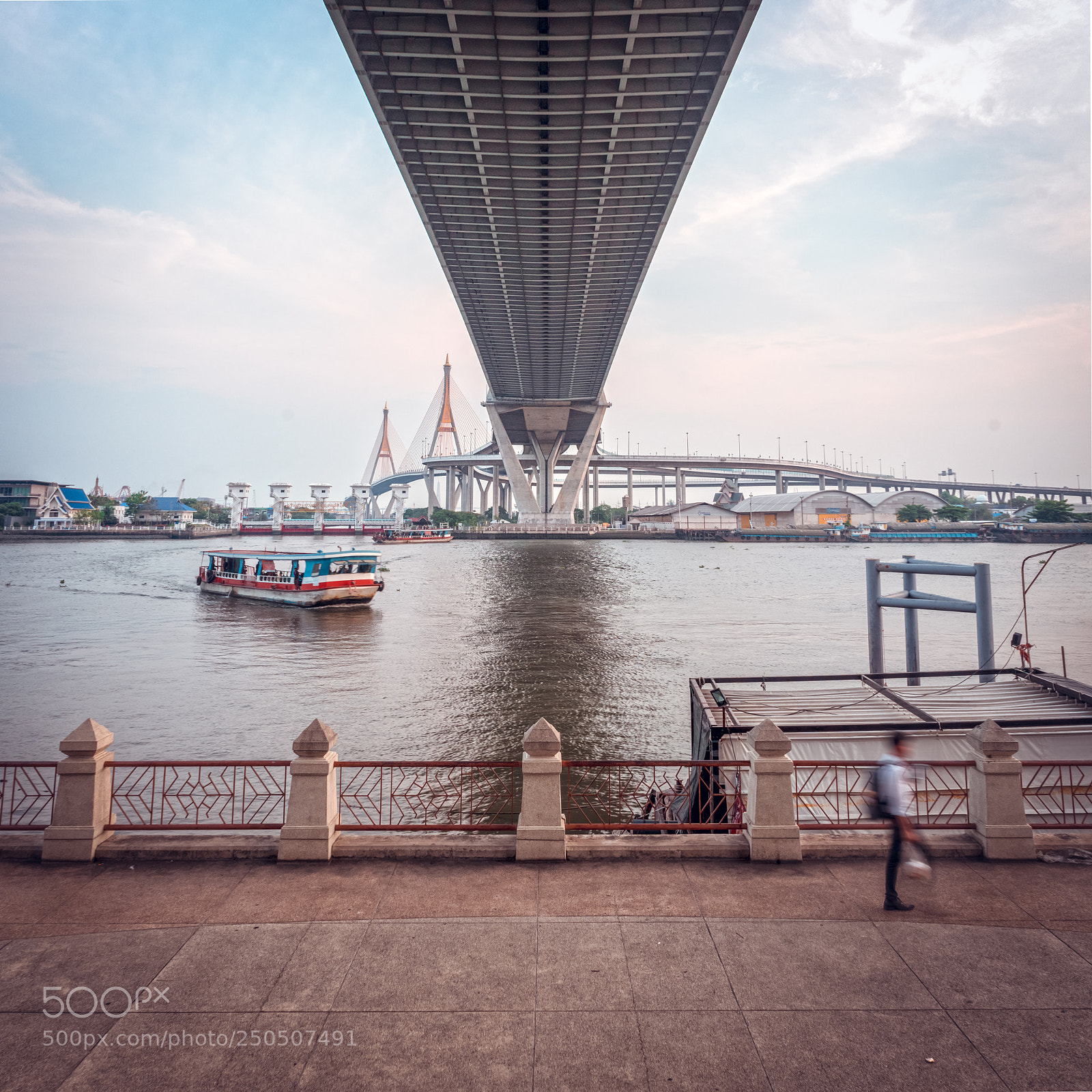 Sony a7 II sample photo. Bhumibol bridge photography