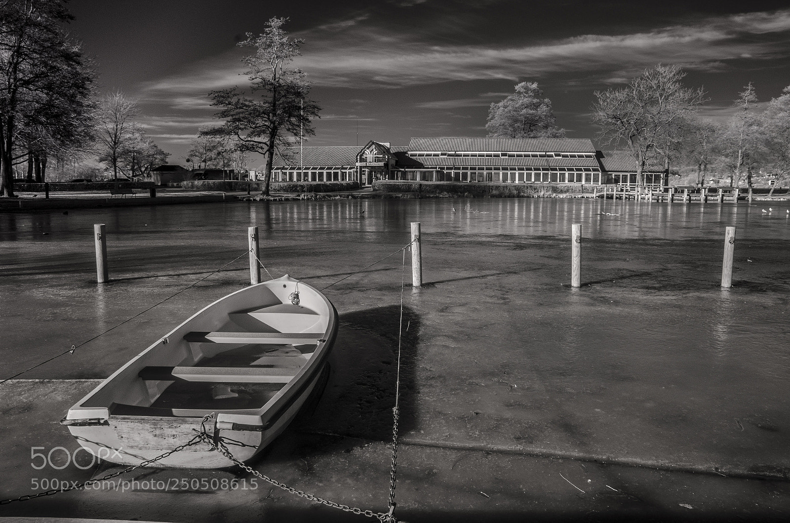 Nikon D7000 sample photo. Boat in the frozen photography