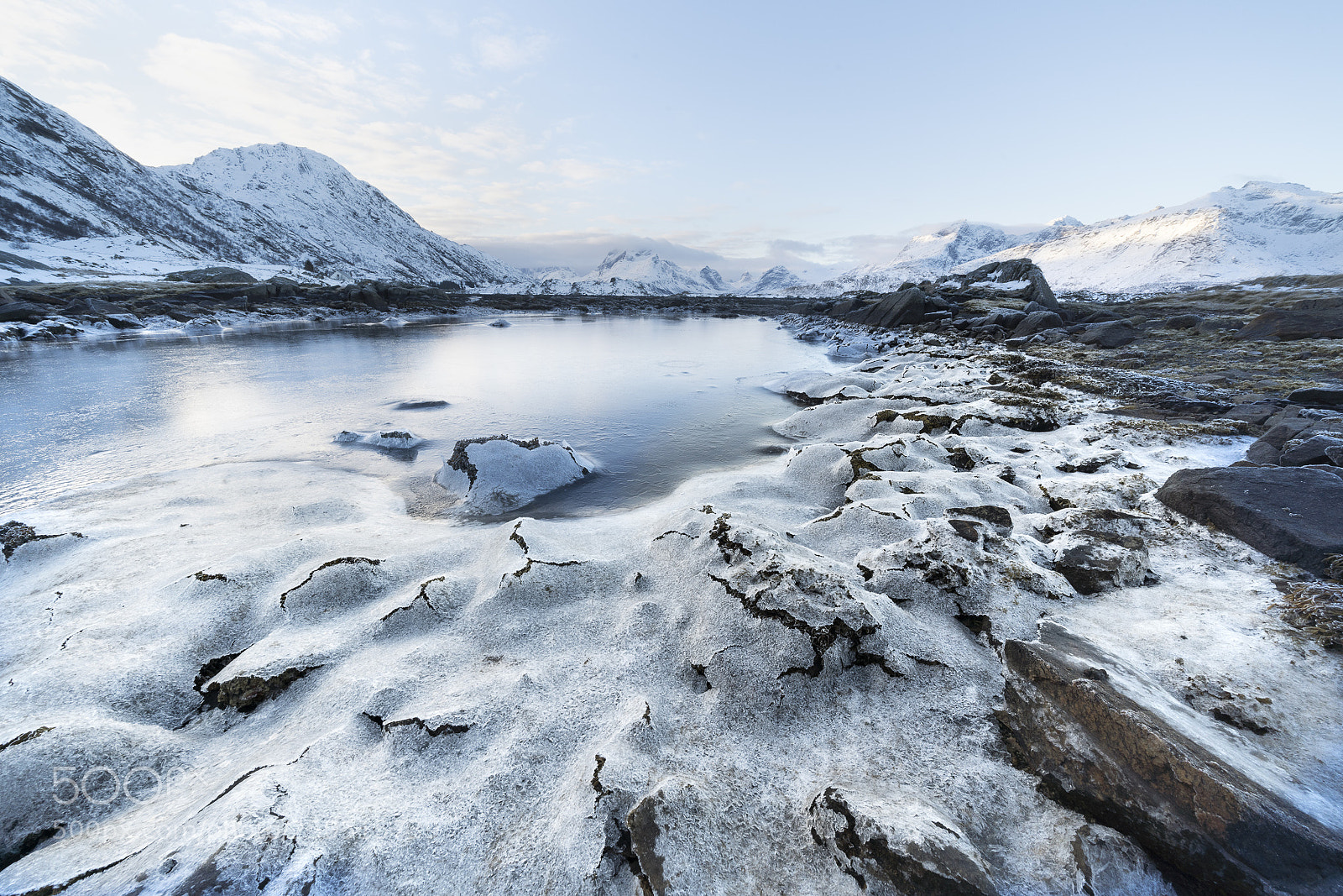 Sony a7R III sample photo. Ice by the lake photography