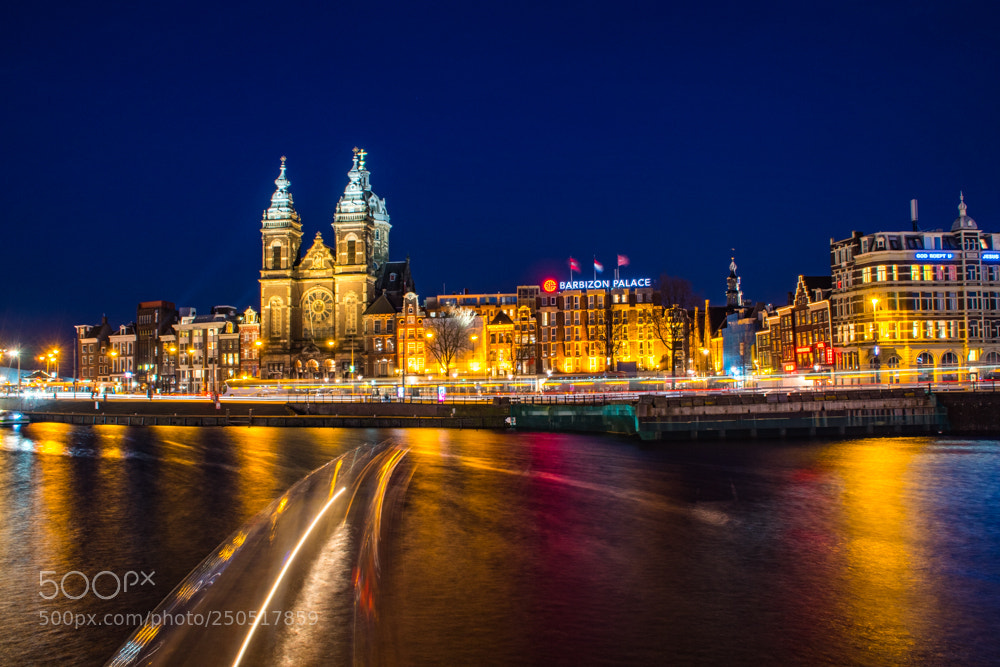 Sony SLT-A68 sample photo. Amsterdam at night photography