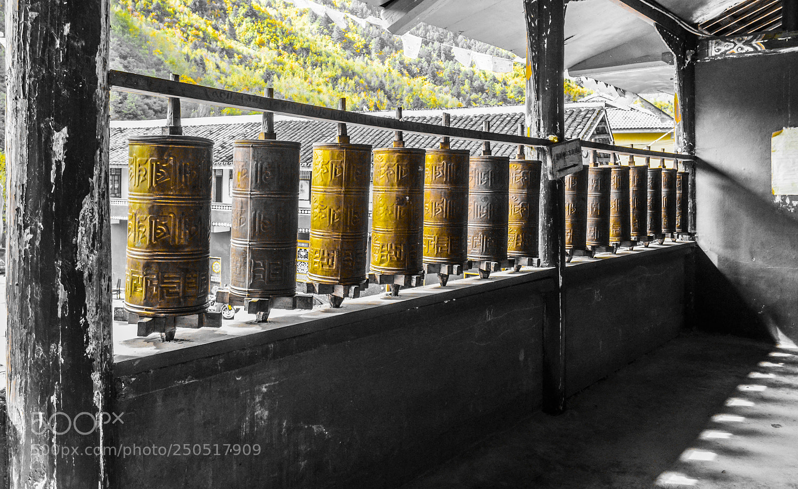 Nikon D5100 sample photo. Prayer wheels photography