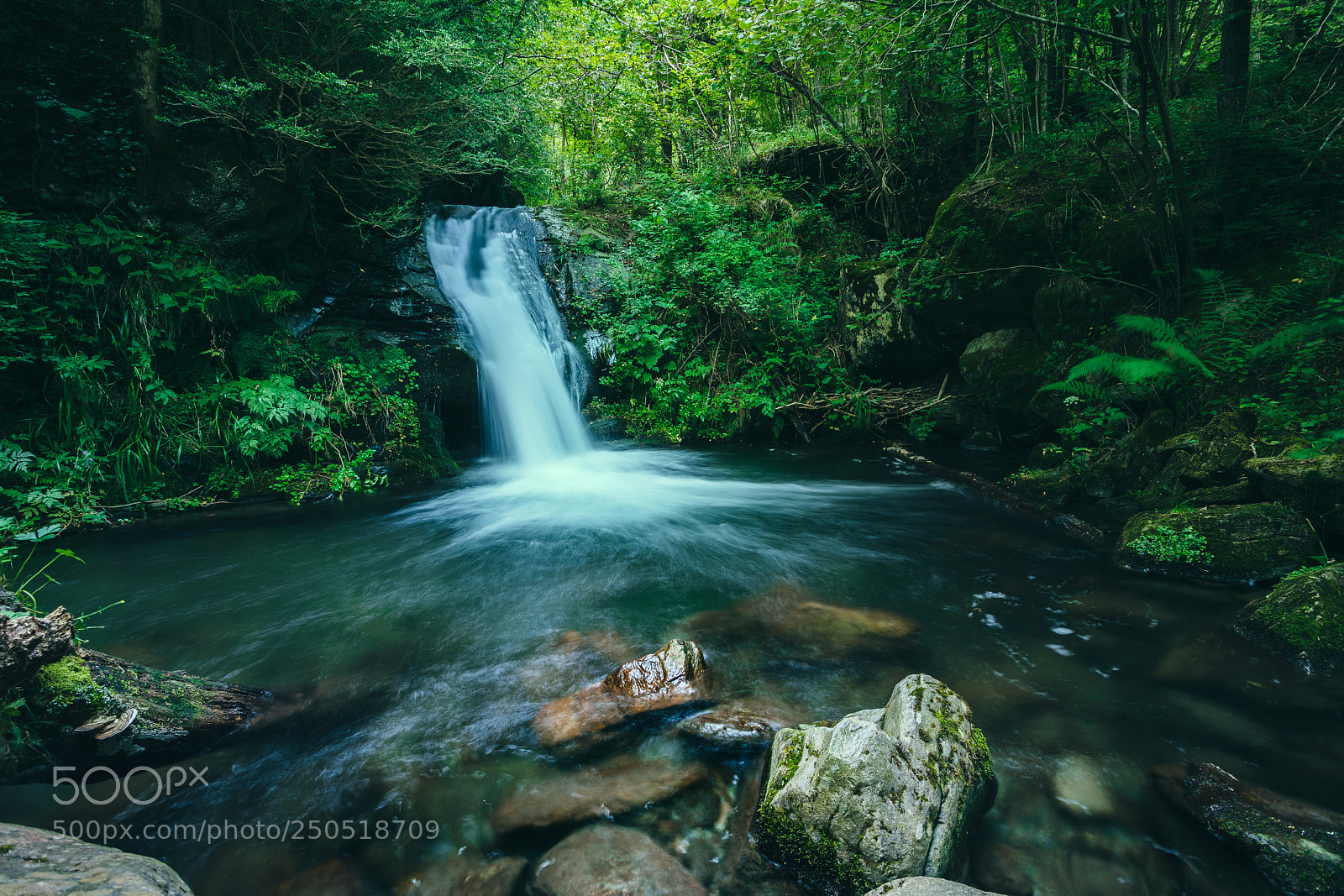 Canon EOS 5D Mark IV sample photo. Waterfall inside the forest photography