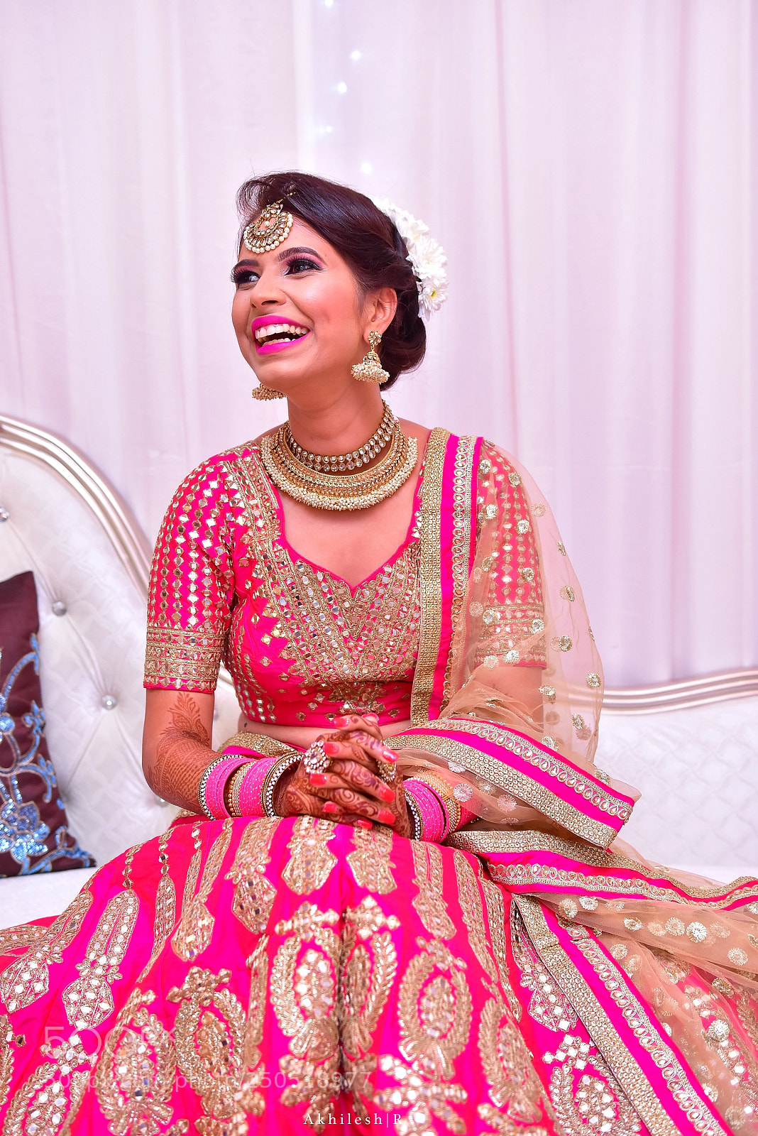 Nikon D7200 sample photo. Shilpa on her sangeet photography