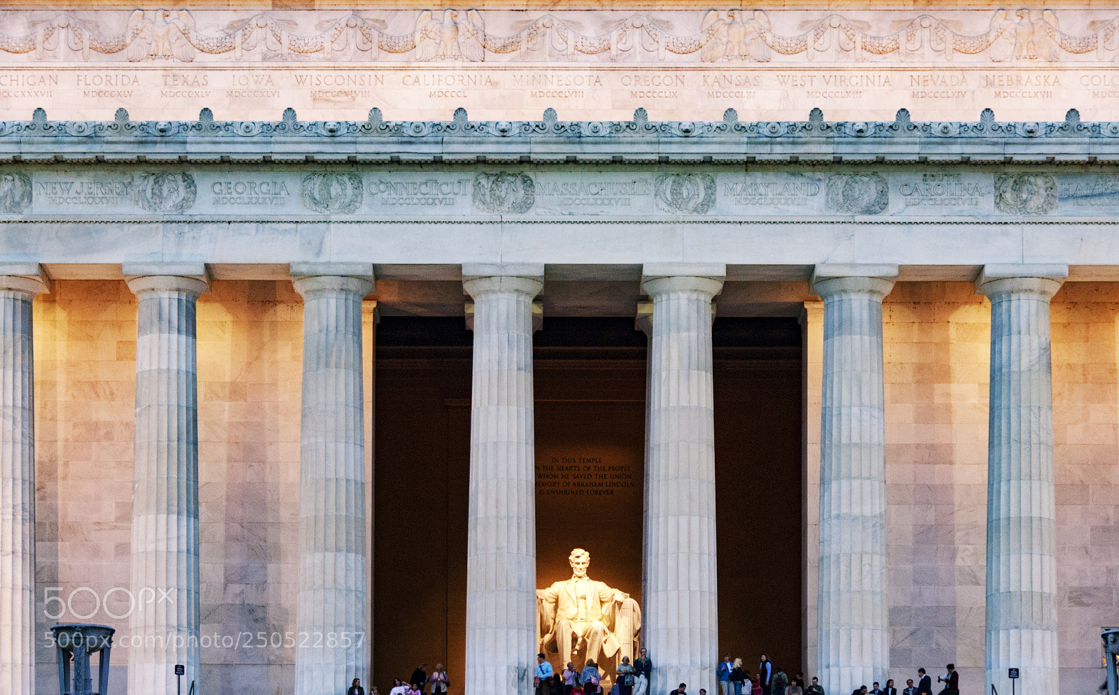 Nikon D200 sample photo. Lincoln memorial photography