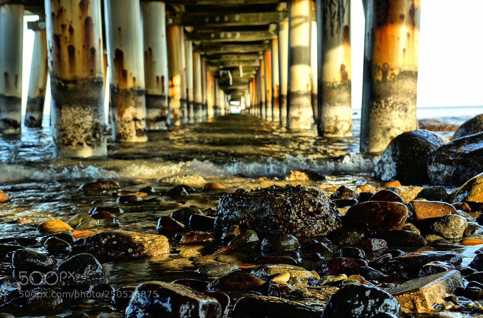 Sony SLT-A77 sample photo. Under the pier photography