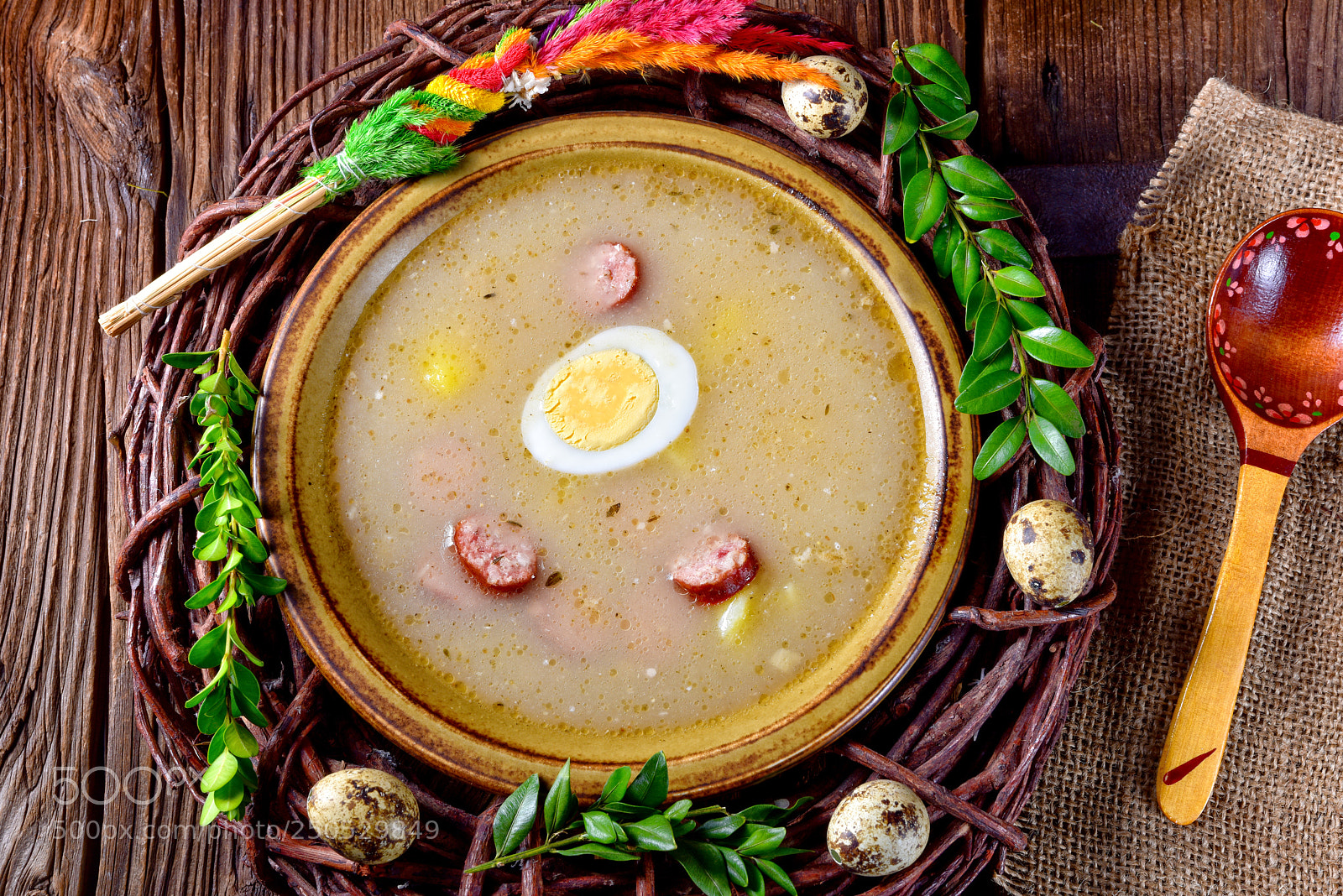 Nikon D810 sample photo. Sour rye soup photography