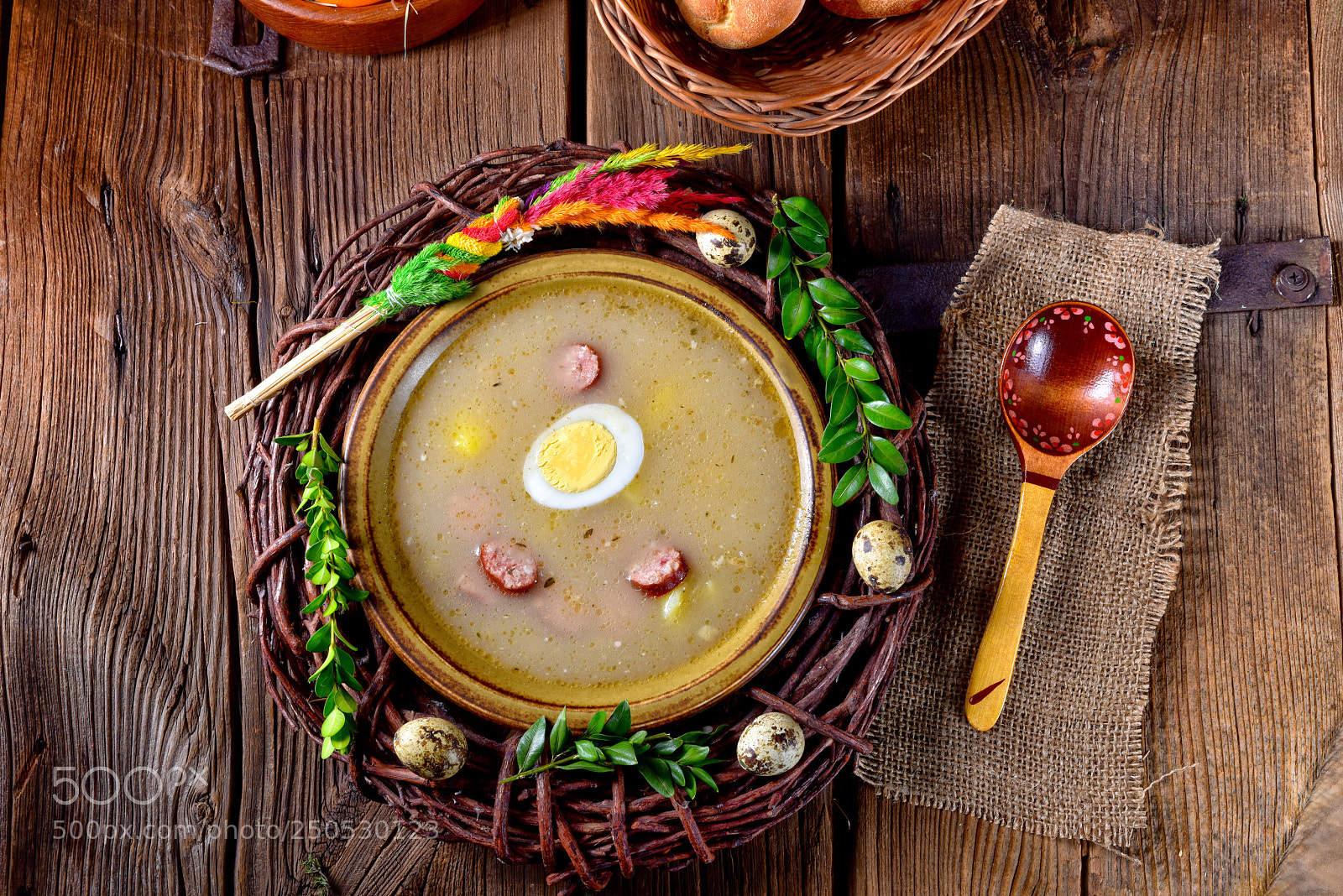 Nikon D810 sample photo. Sour rye soup photography