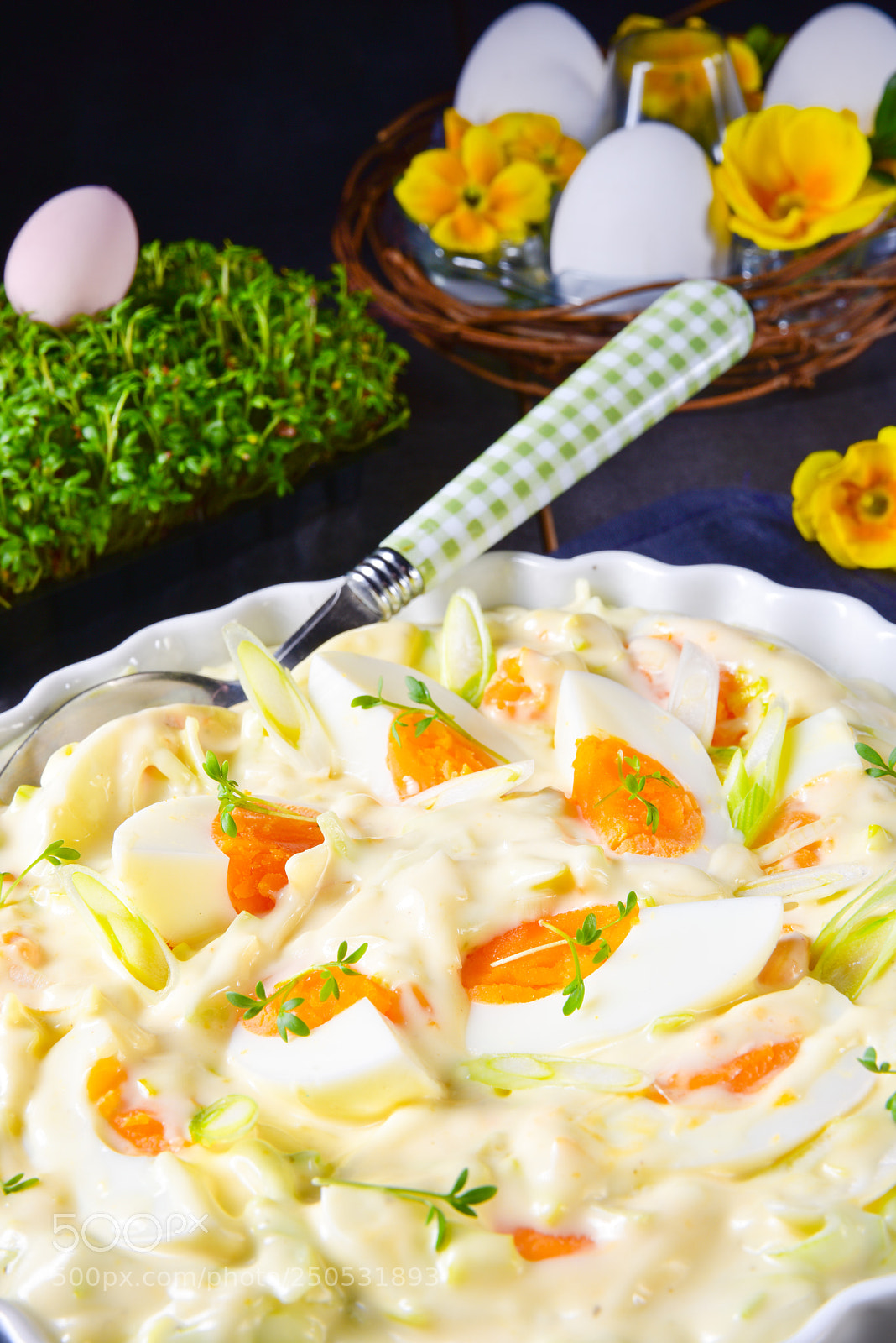 Nikon D810 sample photo. Spring egg salad with photography
