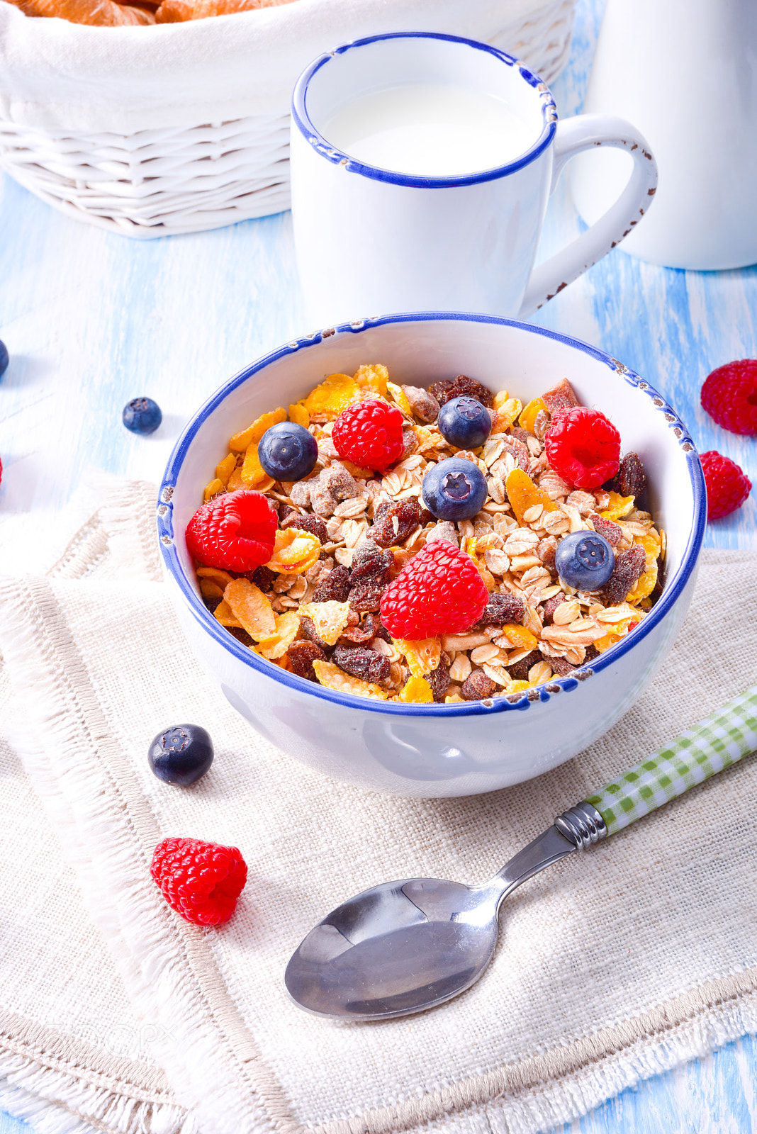 Nikon D810 sample photo. Muesli breakfast menu with photography