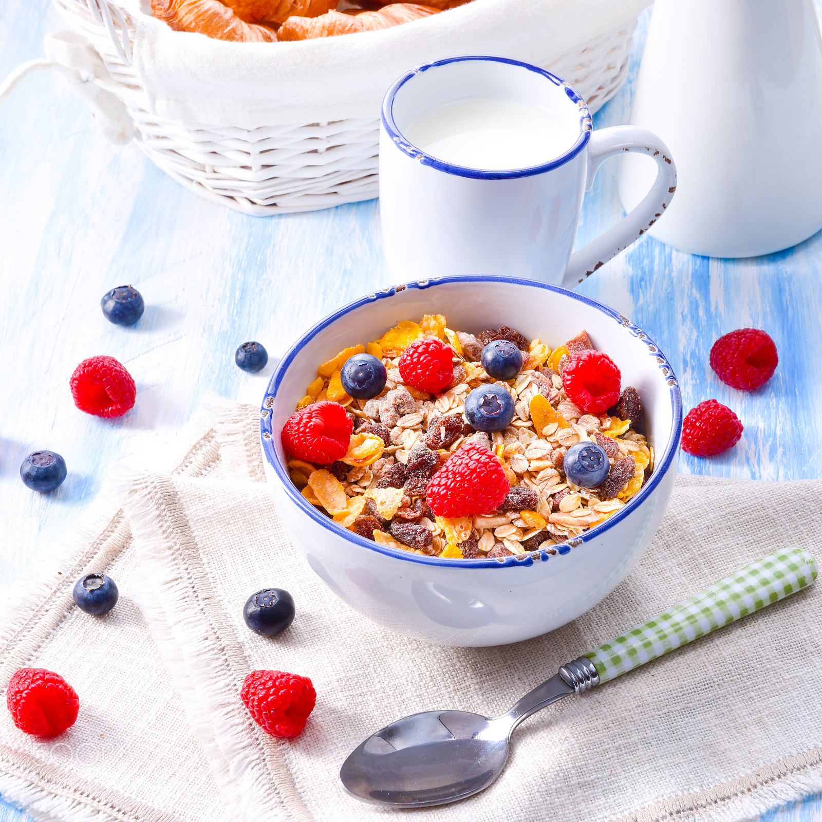 Nikon D810 sample photo. Muesli breakfast menu with photography