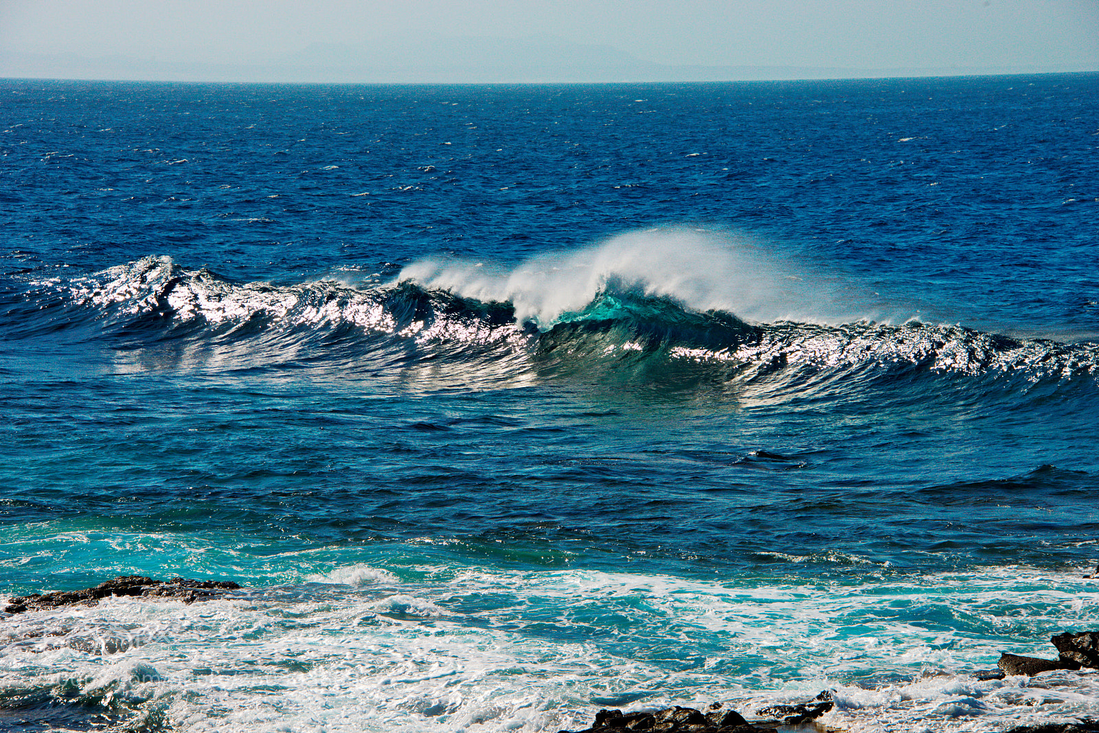 Nikon D800 sample photo. Wave in lanzarote photography