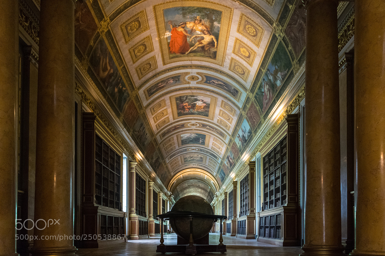Nikon D5300 sample photo. Globe in a library photography
