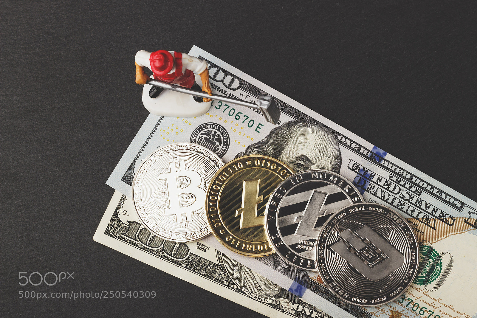 Canon EOS 600D (Rebel EOS T3i / EOS Kiss X5) sample photo. Litecoins, bitcoin and dash photography