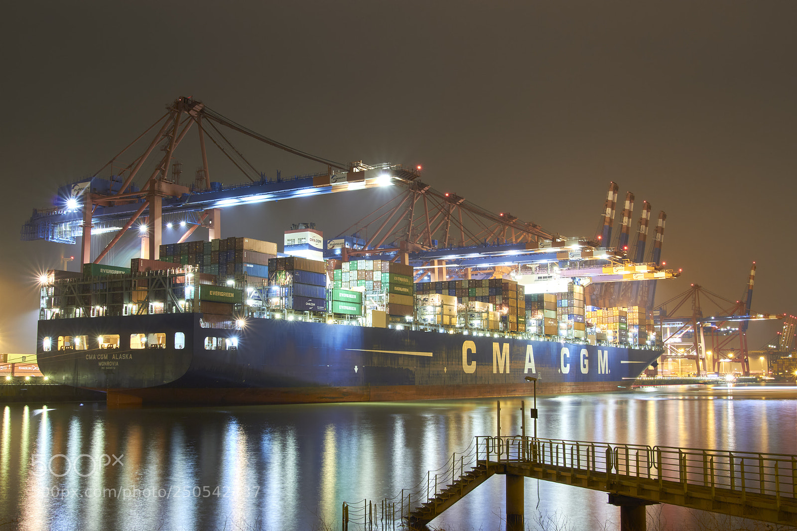 Canon EOS 7D sample photo. Cma cgm alaska monrovia photography
