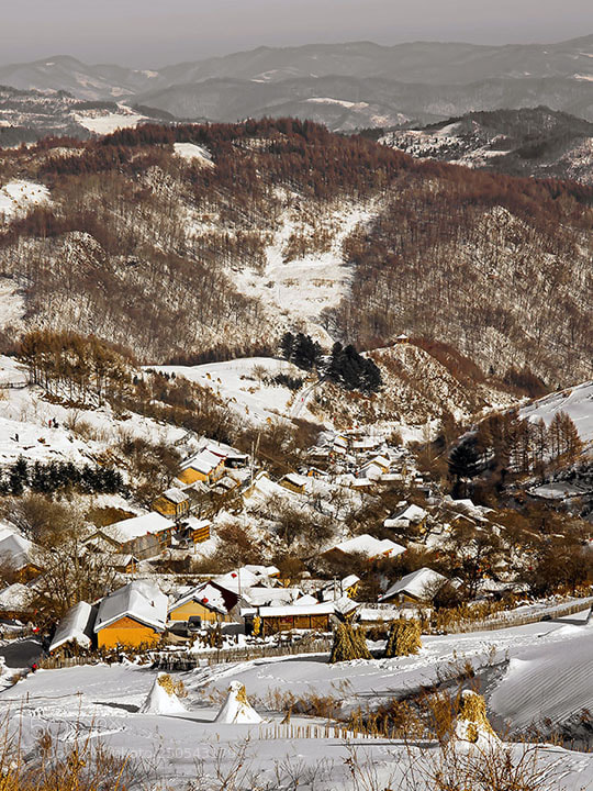 Pentax K-5 sample photo. Snow village photography