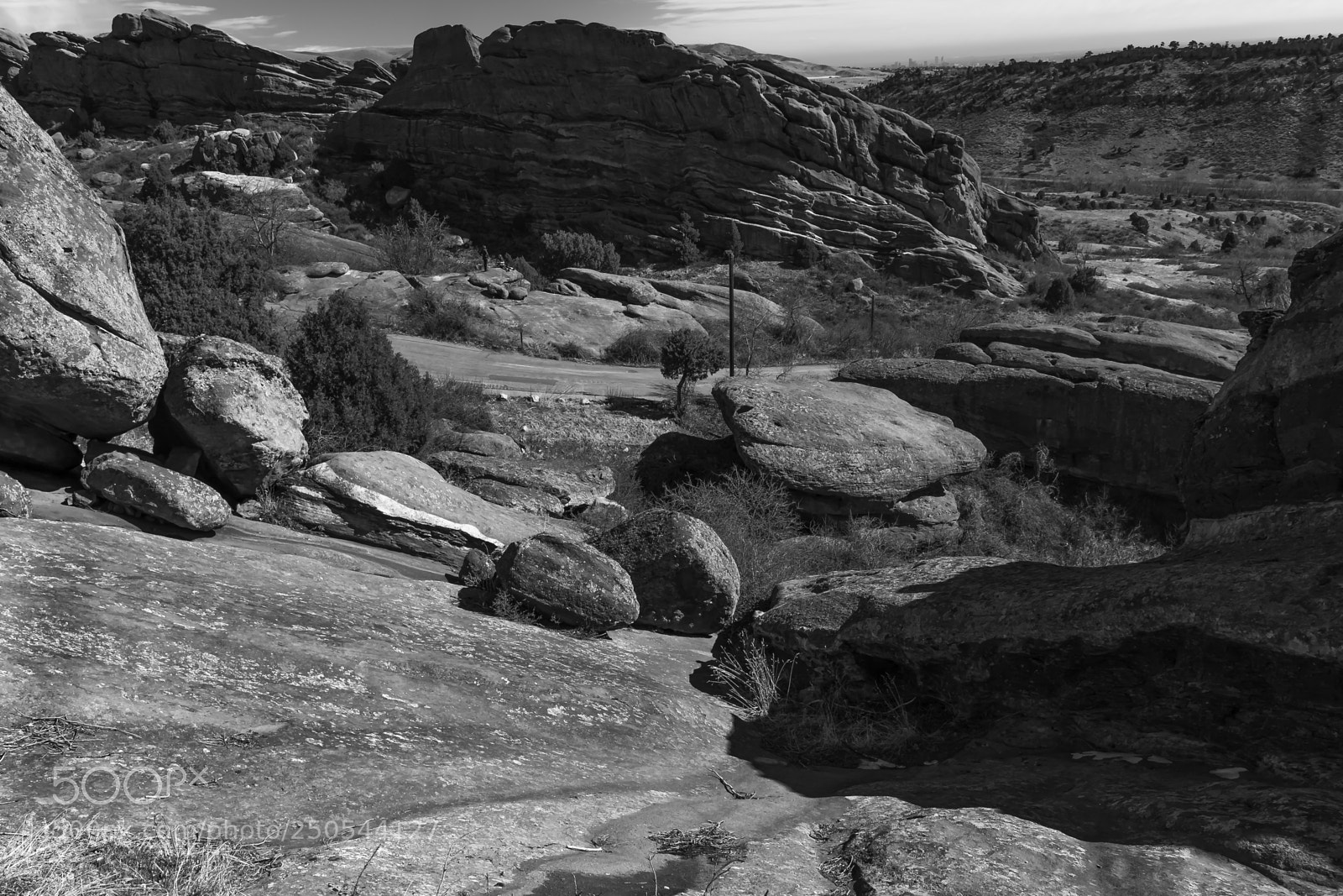 Nikon D7100 sample photo. Red rock in black photography