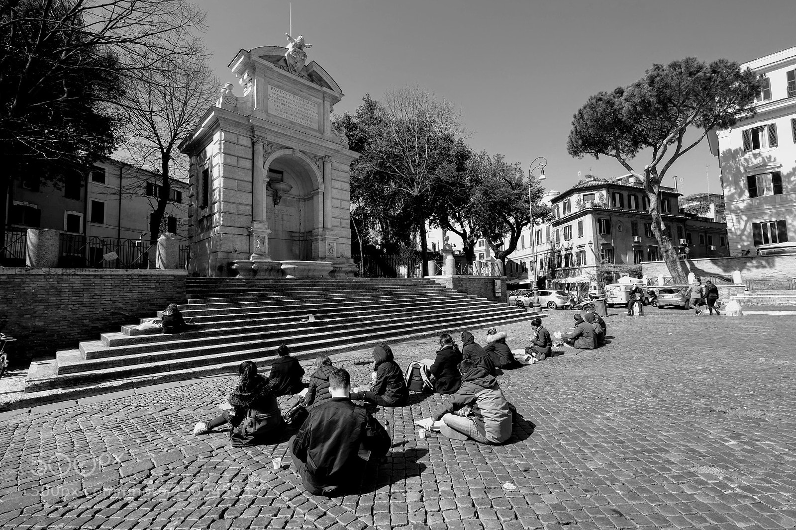 Fujifilm X-M1 sample photo. Piazza trilussa photography
