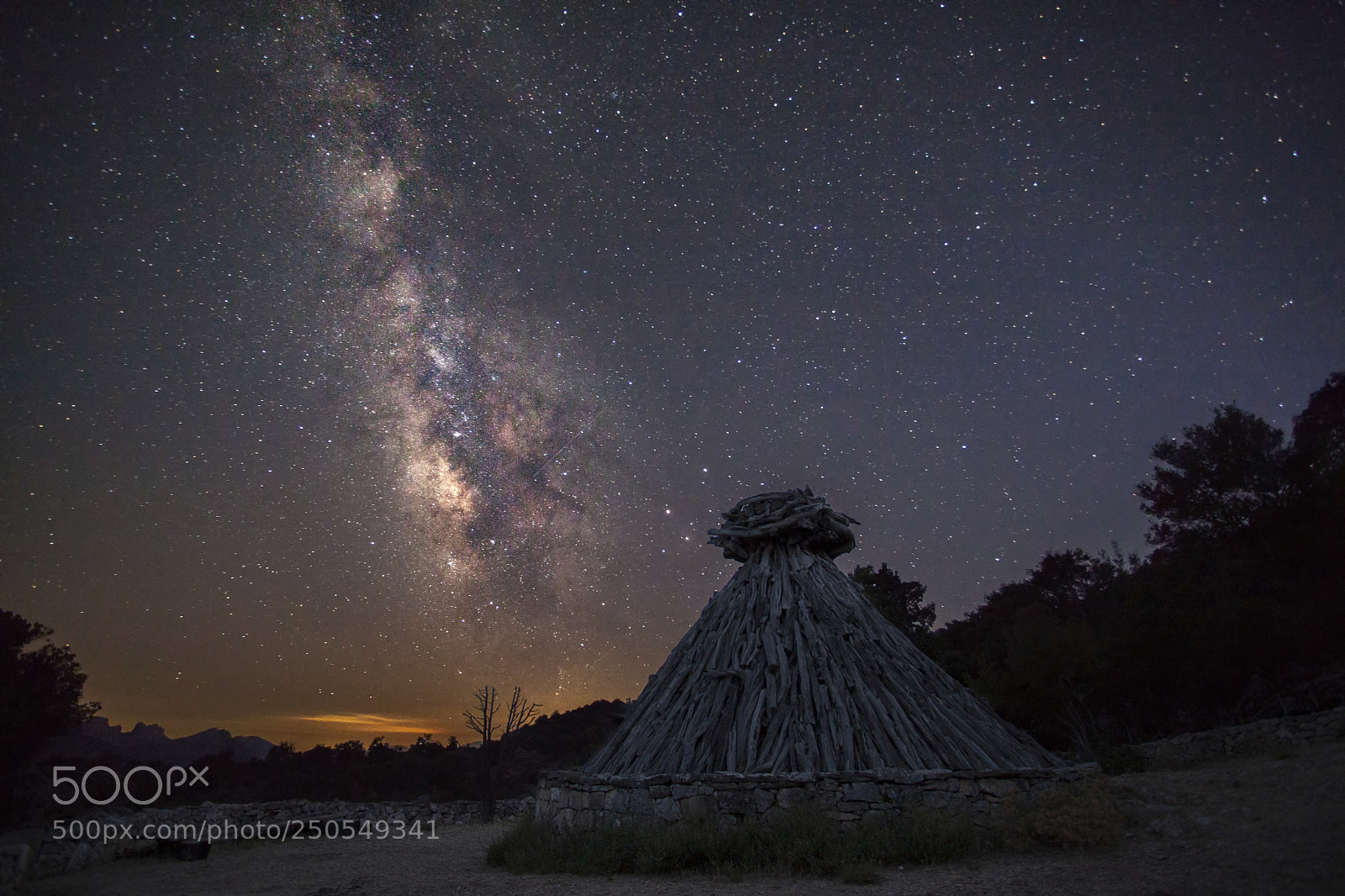 Canon EOS 5D Mark II sample photo. Sheepfold under the stars photography