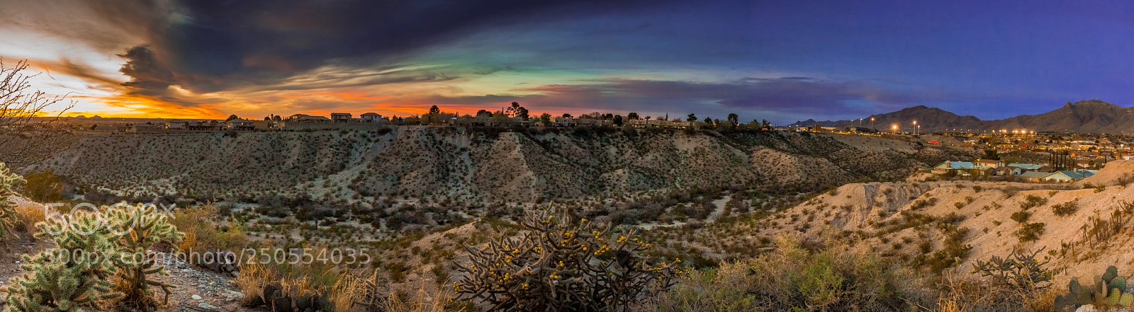 Sony SLT-A65 (SLT-A65V) sample photo. Texas sunset panorama photography