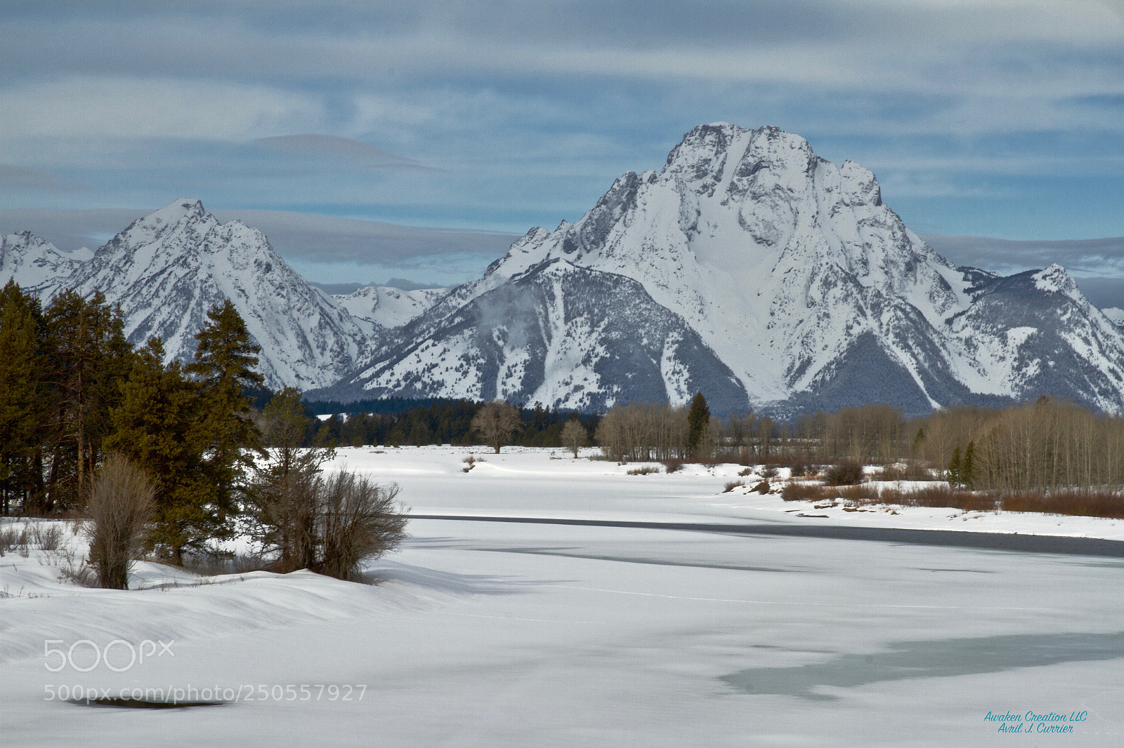 Canon EOS 7D sample photo. Oxbow bend, winter photography