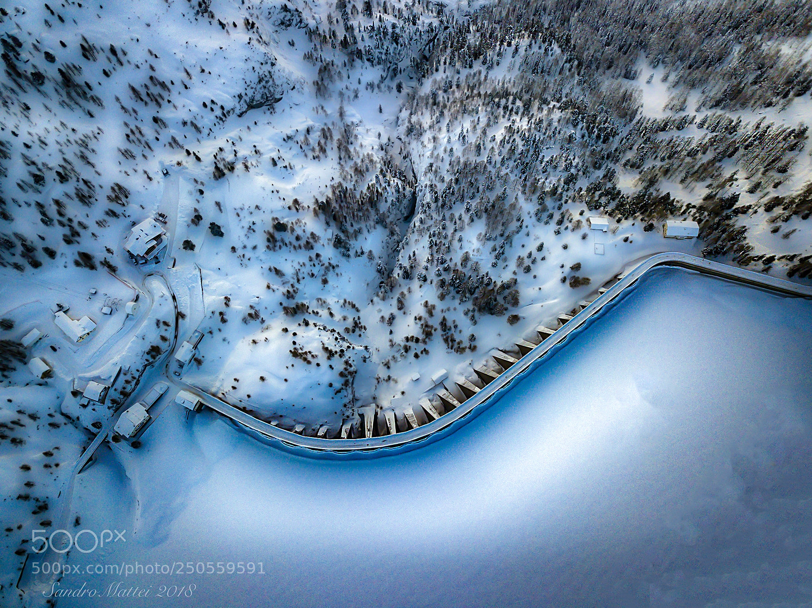 DJI FC220 sample photo. Lago fedaia photography