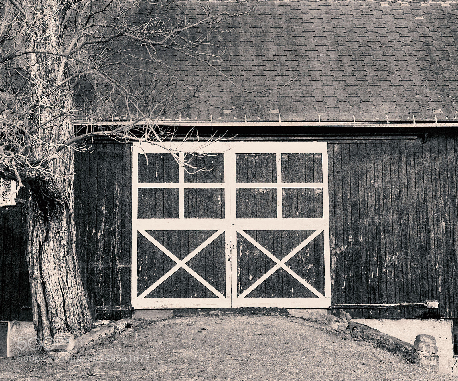 Nikon D3200 sample photo. Barn door bw photography