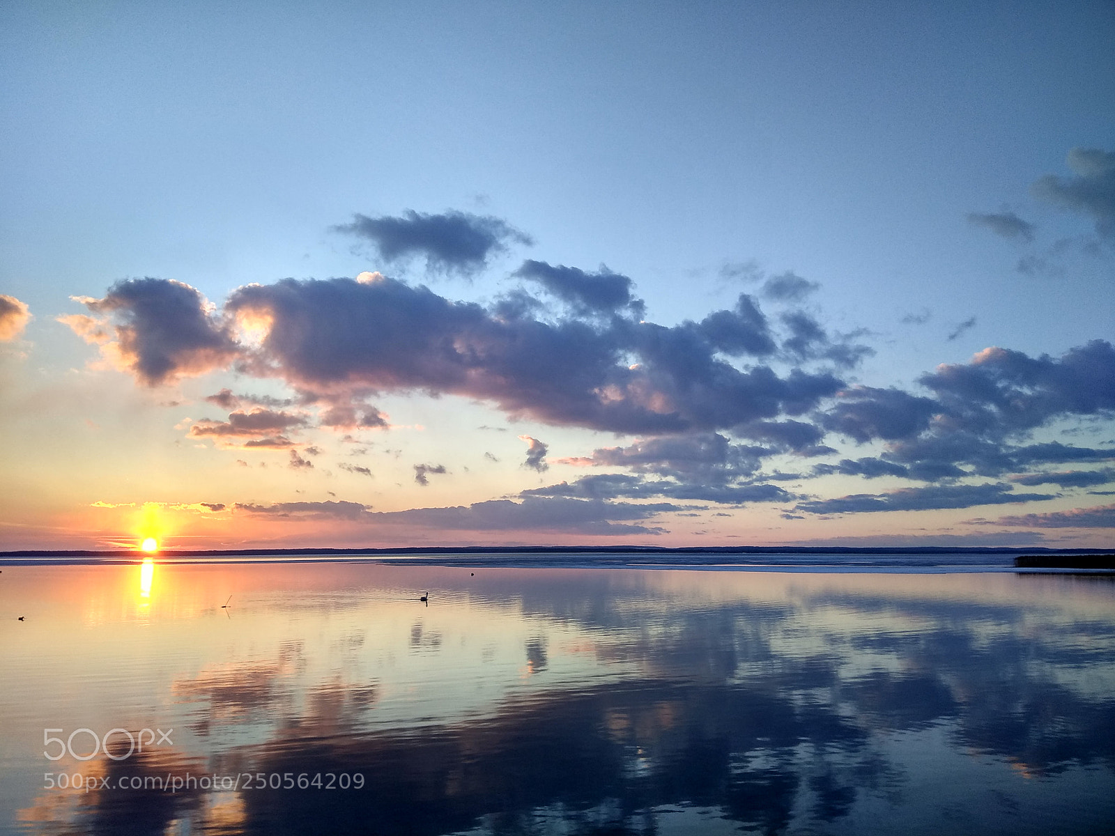 Xiaomi Redmi Note 4 sample photo. Sunset over the lake photography