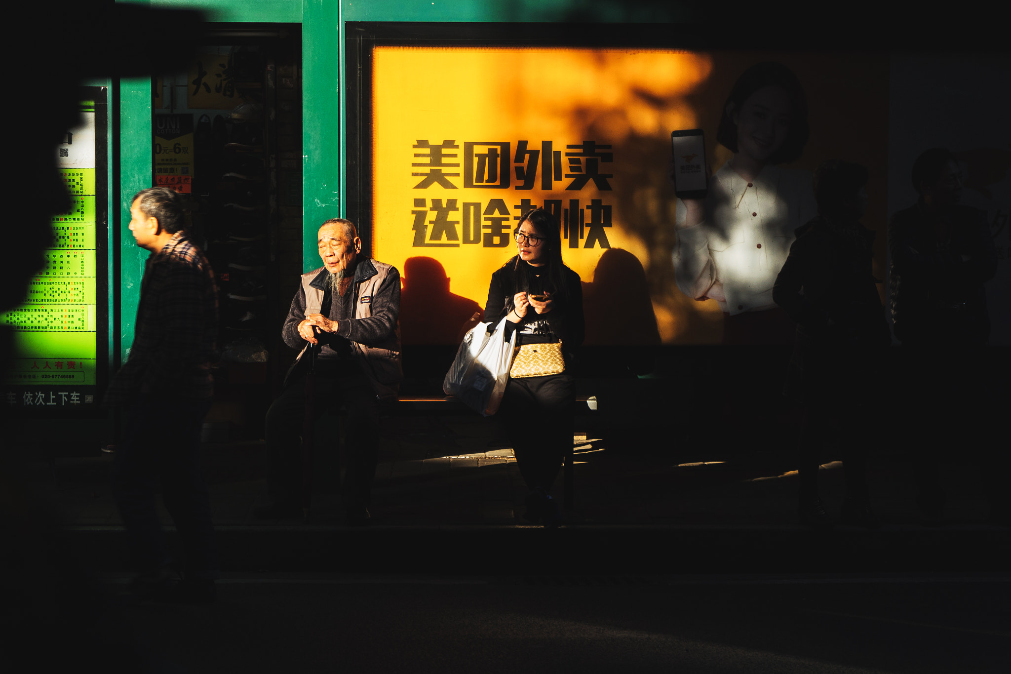 Canon EOS M2 sample photo. Bus station in sunlight photography