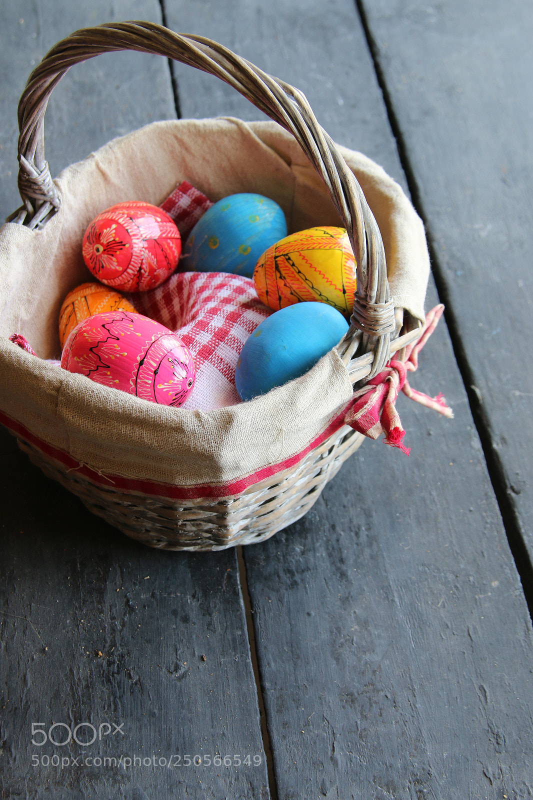 Canon EOS 70D sample photo. Easter eggs in basket photography