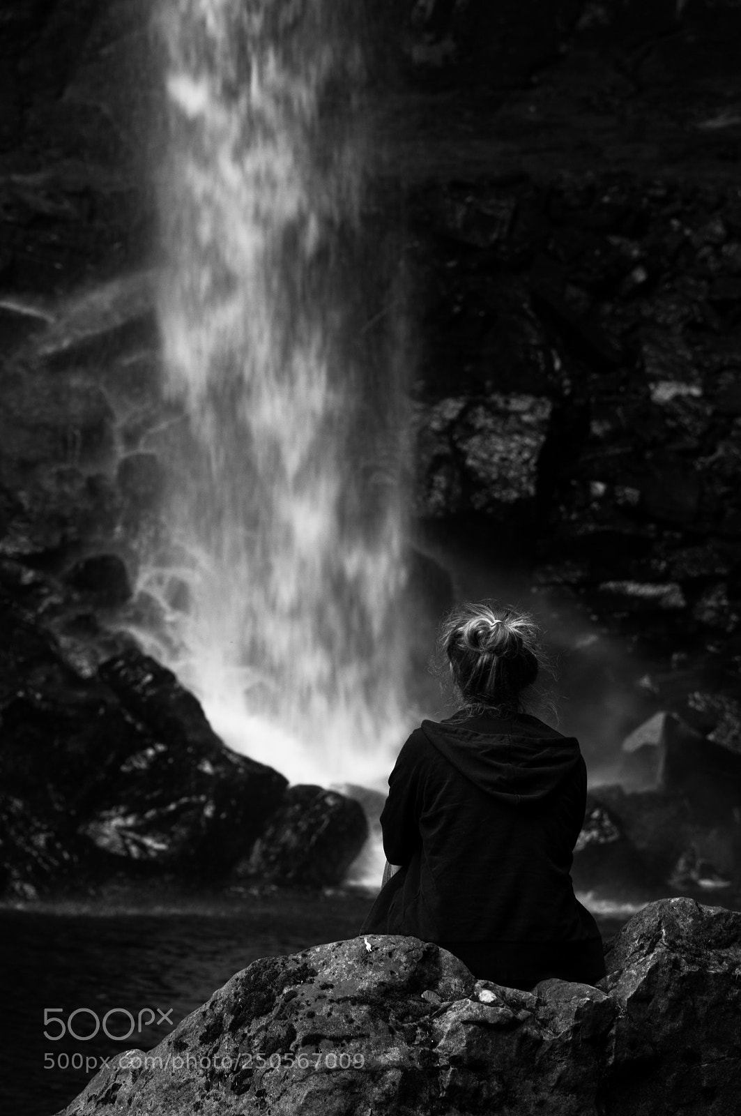 Nikon D300 sample photo. Hardraw force waterfall photography