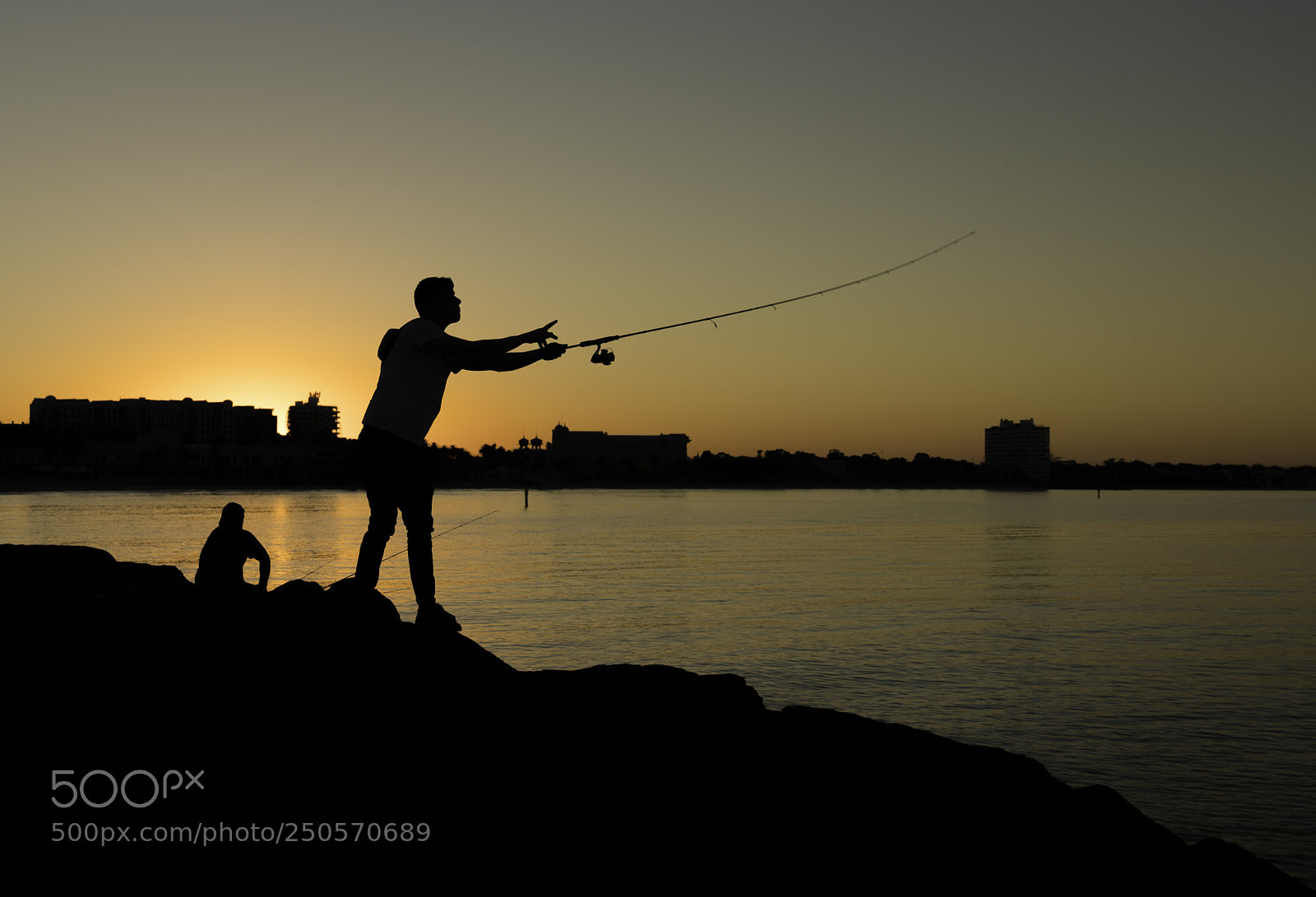 Sony a7R II sample photo. Fishing at dawn st photography