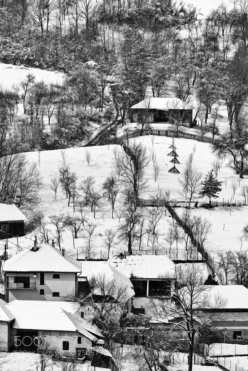 Nikon D3300 sample photo. Small mountain village photography