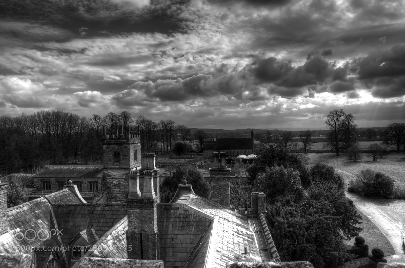 Pentax K-3 II sample photo. Coughton court skyline photography