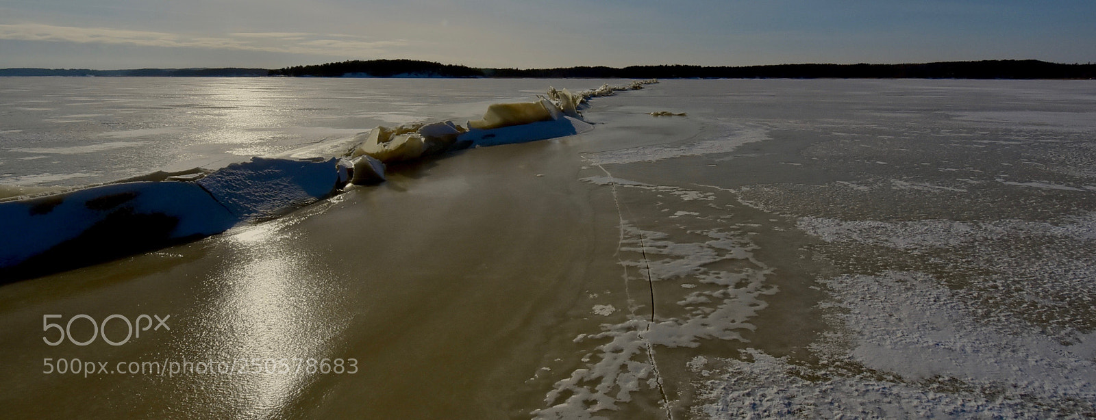 Nikon D7200 sample photo. Sunset on ice photography
