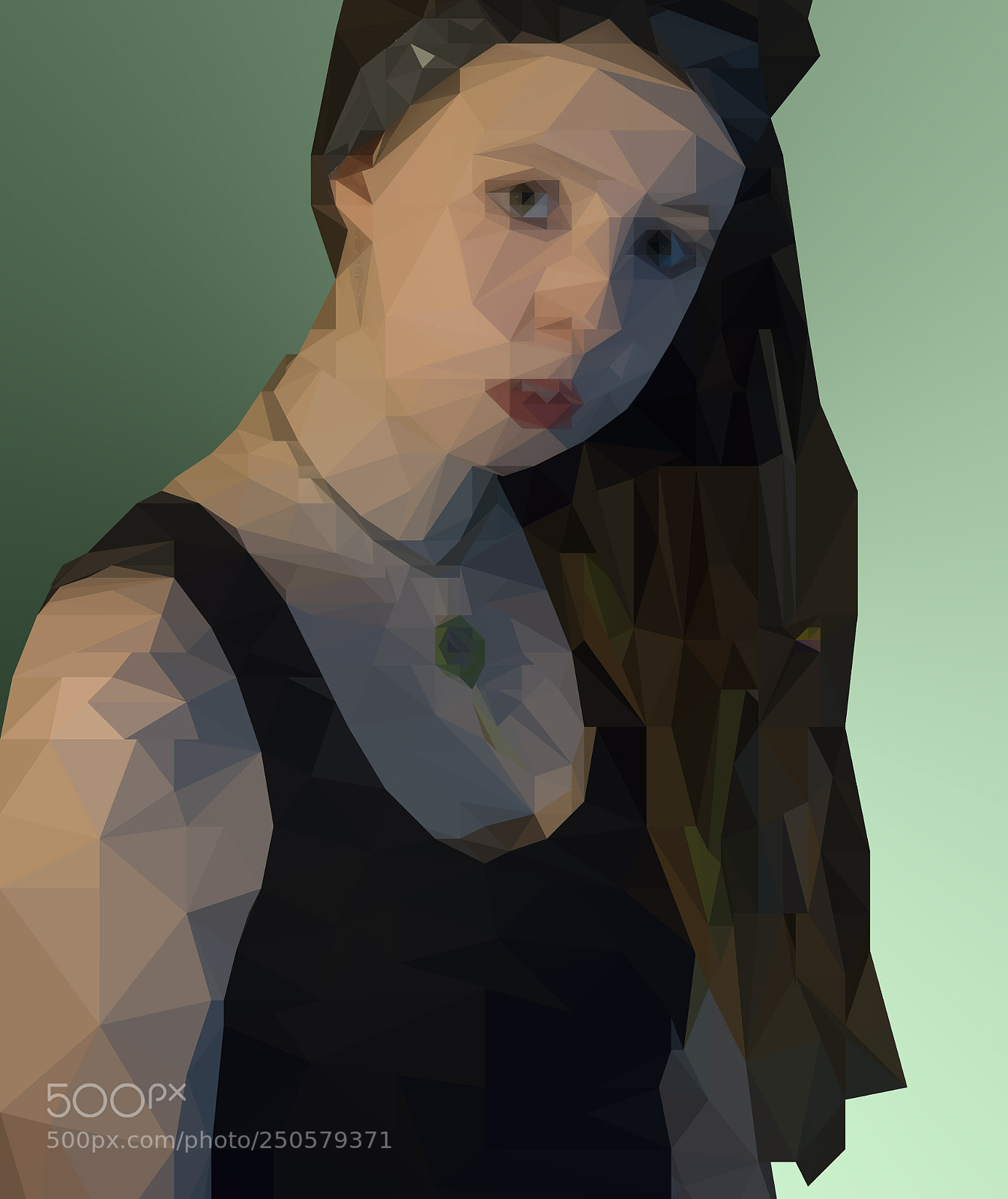 Nikon D5300 sample photo. Low poly portrait photography