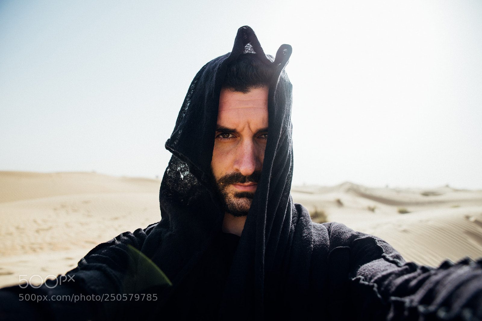 Nikon D610 sample photo. Man exploring the desert photography