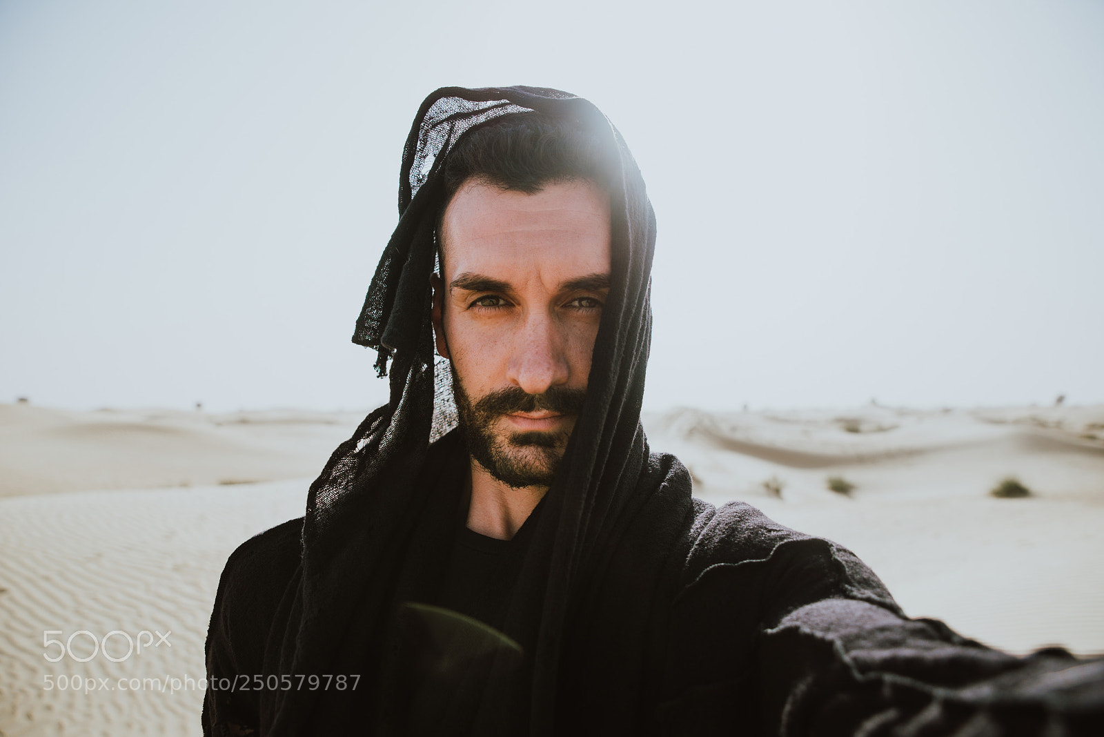 Nikon D610 sample photo. Man exploring the desert photography