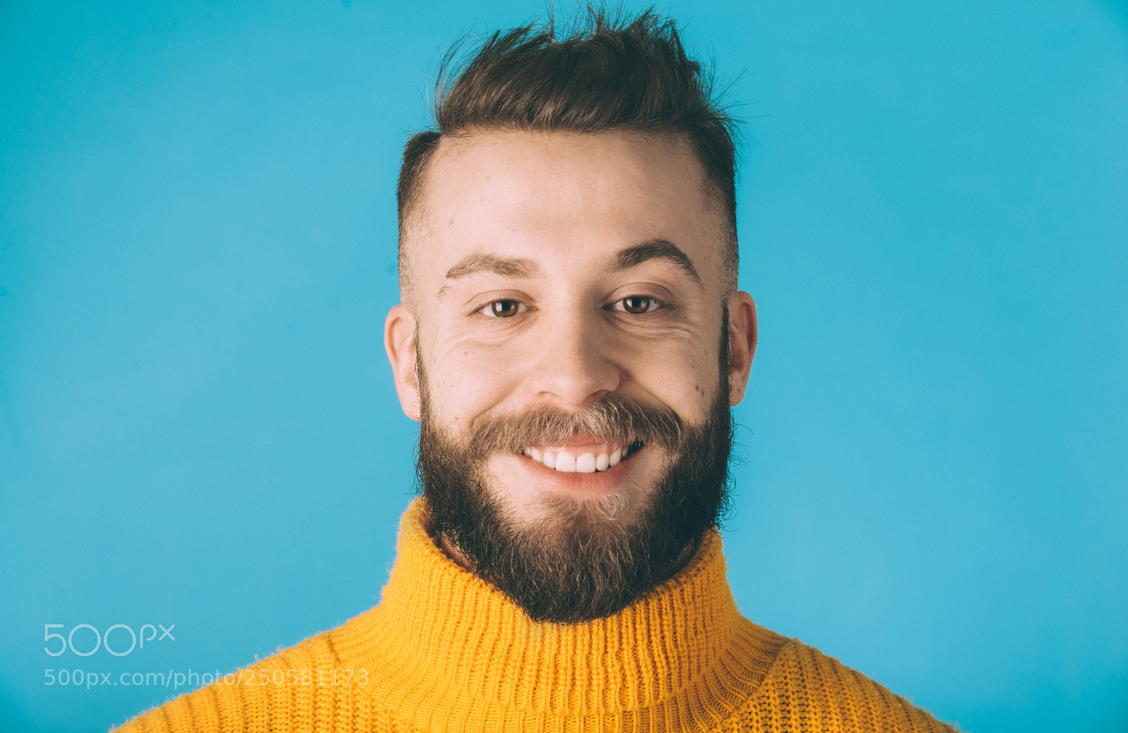 Nikon D610 sample photo. Hipster man on studio photography