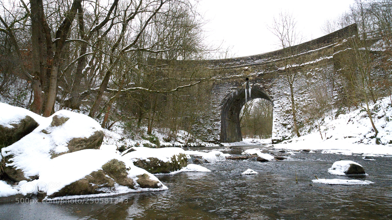 Sony a7R II sample photo. Aqueduct icicles photography