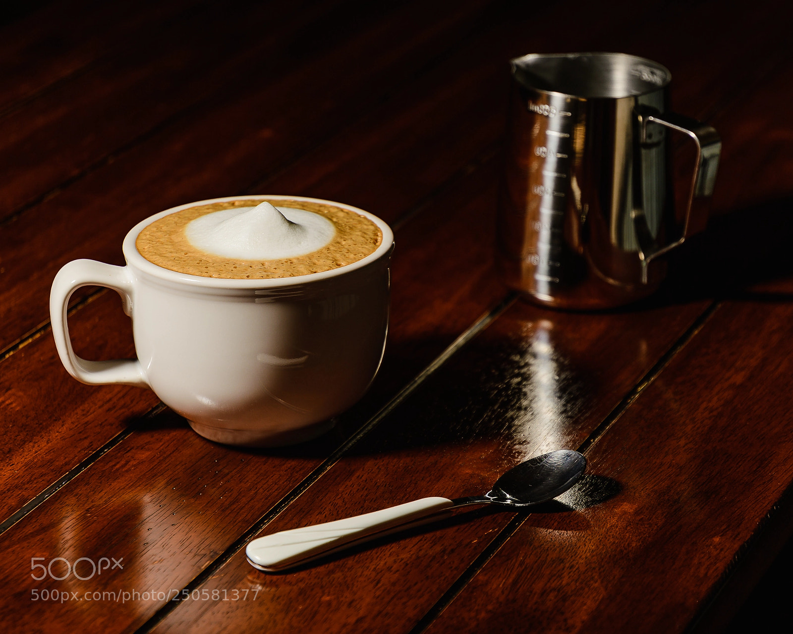 Nikon D500 sample photo. Cappuccino on wooden coffee photography