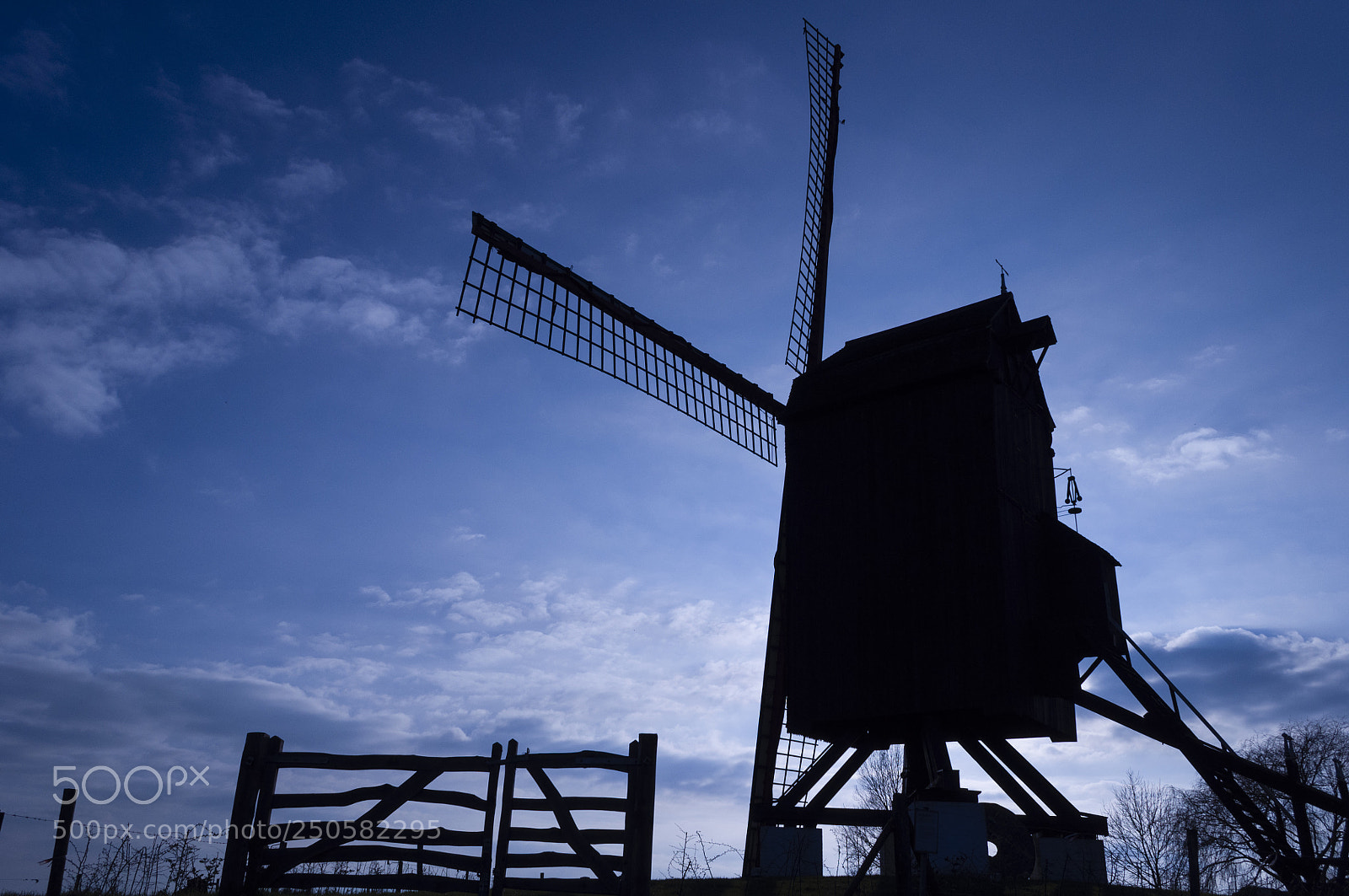 Nikon D5000 sample photo. Poelbergmolen in silhouette photography