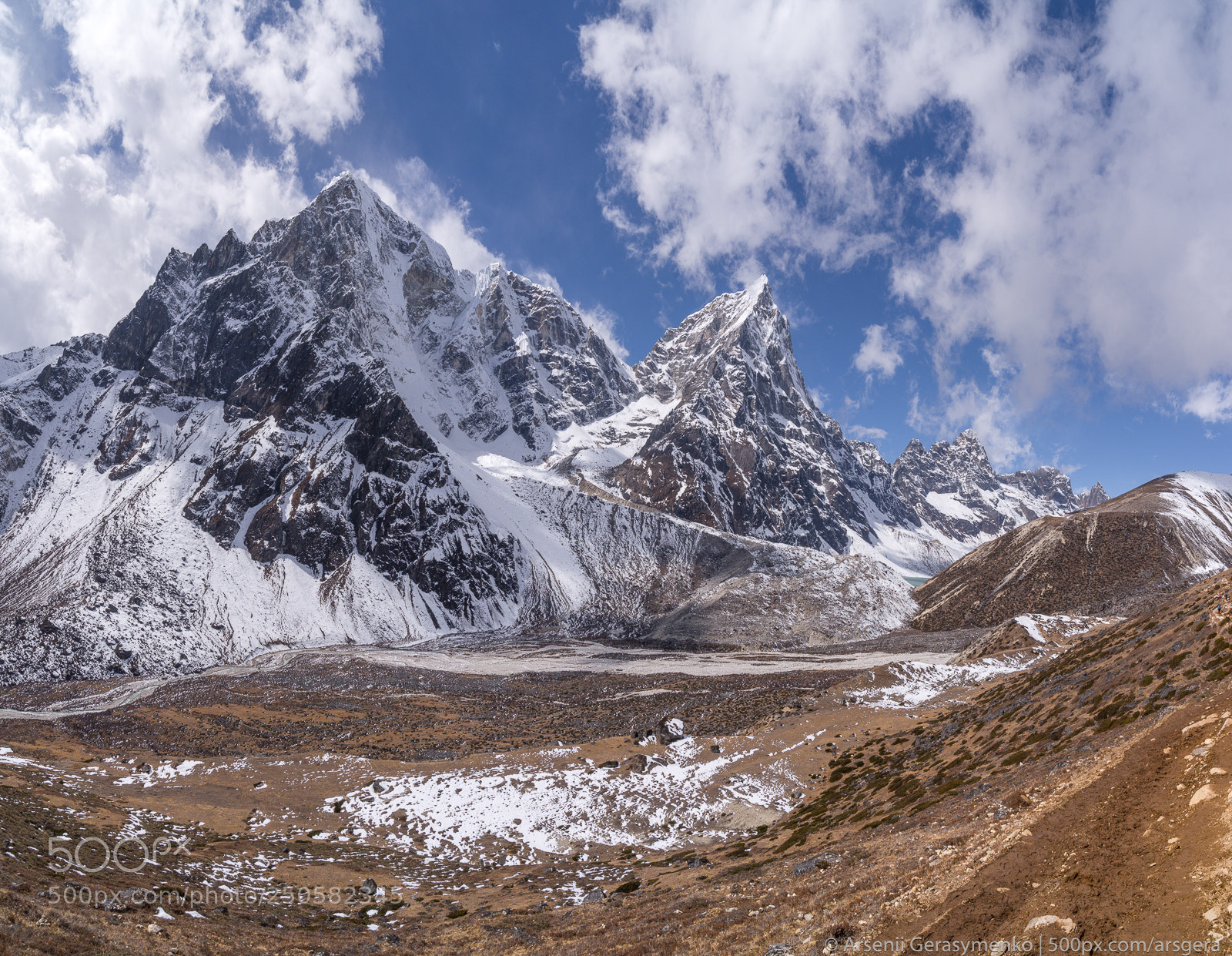 Sony a99 II sample photo. Cholatse and taboche summits photography